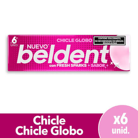 CHICLE BELDENT 10g TUTTI FRUTTI GLOBO